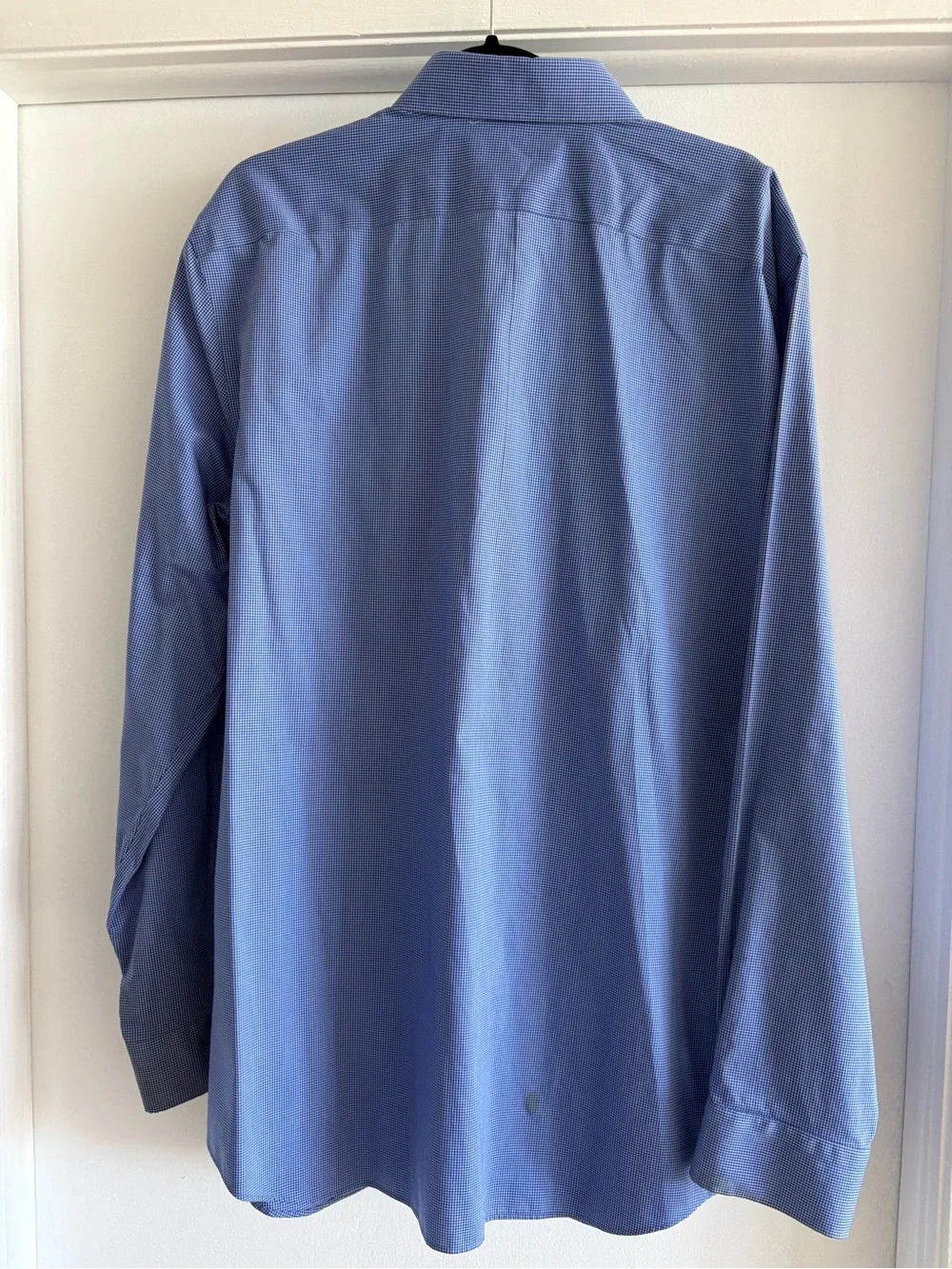 Banana Republic Men's Blue Dress Shirt - Solid Spread Collar